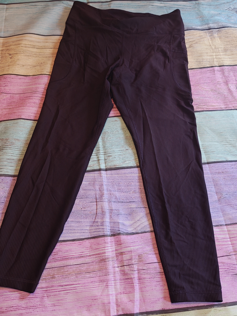 Old Navy Large Dark Plum Active Leggings #1653